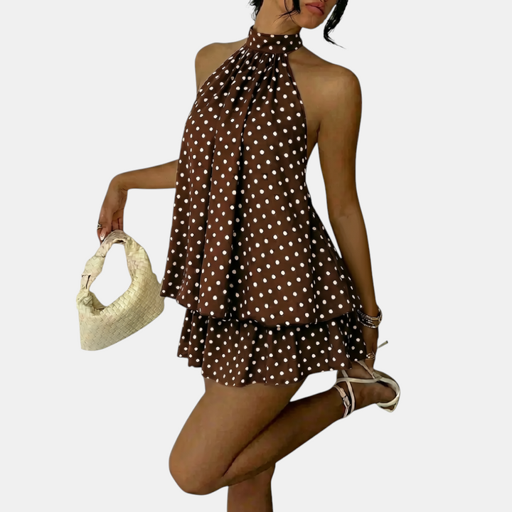 CLEO™ – Breezy Polka Dot Swing Dress