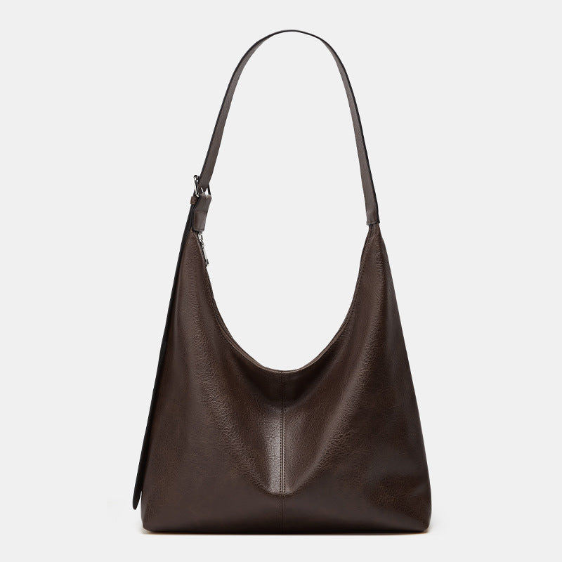 DESIREE | Women’s Solid Color PU Leather Shoulder Bag Versatile Daily Shopping & Work Bag
