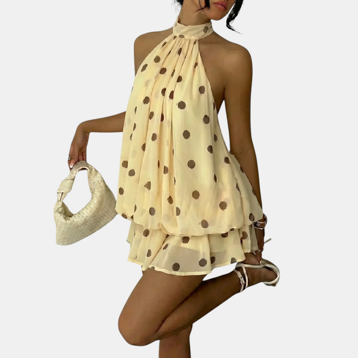 CLEO™ – Breezy Polka Dot Swing Dress